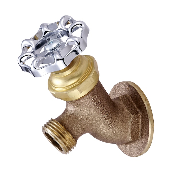 Lawn Faucet, NPT, Single Hole, Rough Brass, Weight: 1.21